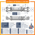 2.5x10 Hydraulic Cylinder -   2.5 Bore 10 Stroke   Double Acting Tie Rod Hydraulic Cylinder  2500 PSI