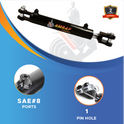 3x8 Hydraulic Cylinder - 3 Bore 8 Stroke Double Acting Welded Clevis Hydraulic Cylinder 3000 PSI