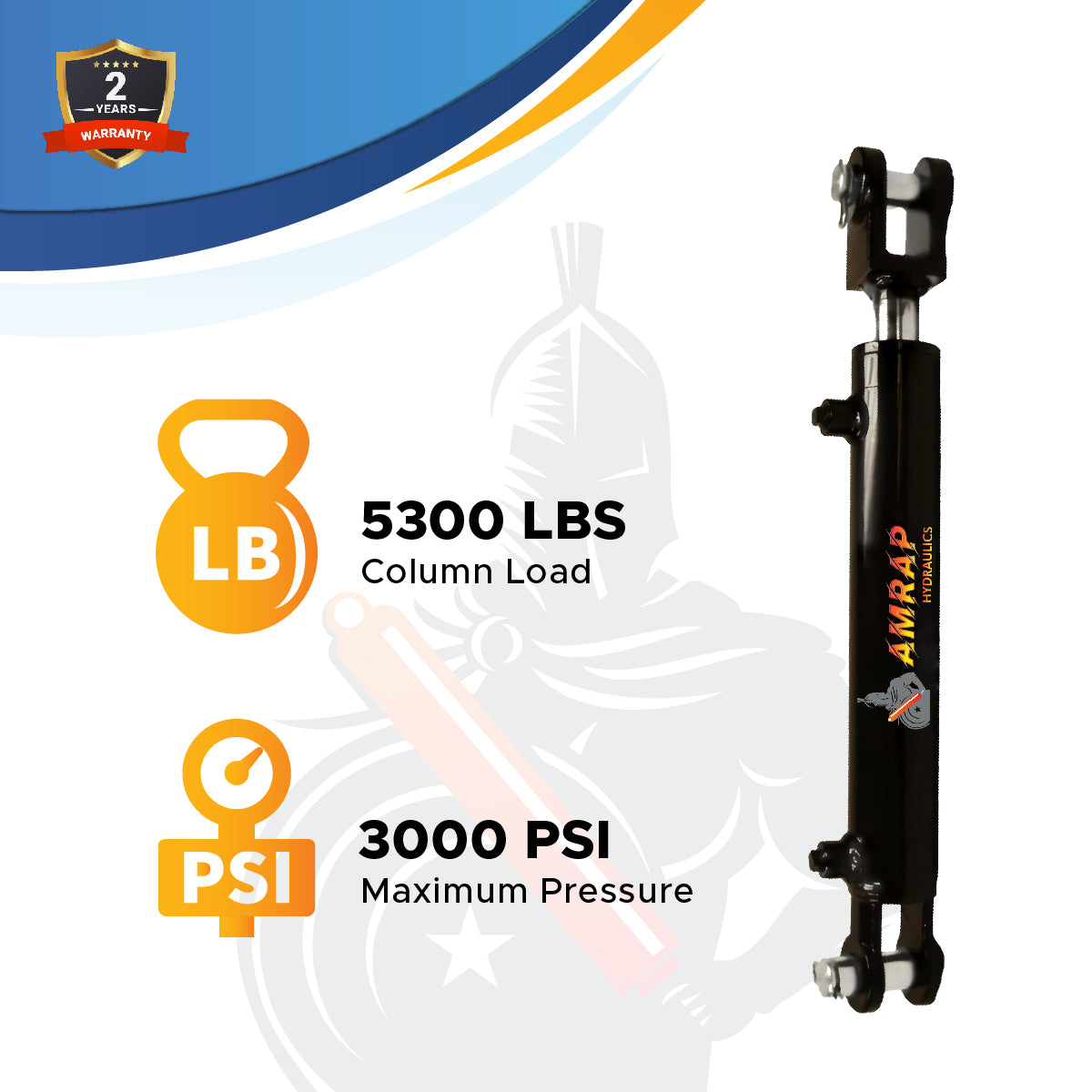 1.5x4 Hydraulic Cylinder -   1.5 Bore 4 Stroke  Double Acting Welded Clevis Hydraulic Cylinder  3000 PSI