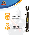 1.5x8 Hydraulic Cylinder -   1.5 Bore 8 Stroke  Double Acting Welded Clevis Hydraulic Cylinder  3000 PSI