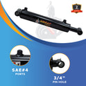1.5x4 Hydraulic Cylinder -   1.5 Bore 4 Stroke  Double Acting Welded Cross Tube Hydraulic Cylinder 3500 PSI