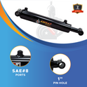 3.5x28 Hydraulic Cylinder -   3.5 Bore 28 Stroke Double Acting Welded Cross Tube Hydraulic Cylinder 3500 PSI