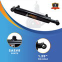 3.5x40 Hydraulic Cylinder -   3.5 Bore 40 Stroke Double Acting Welded Cross Tube Hydraulic Cylinder 3500 PSI