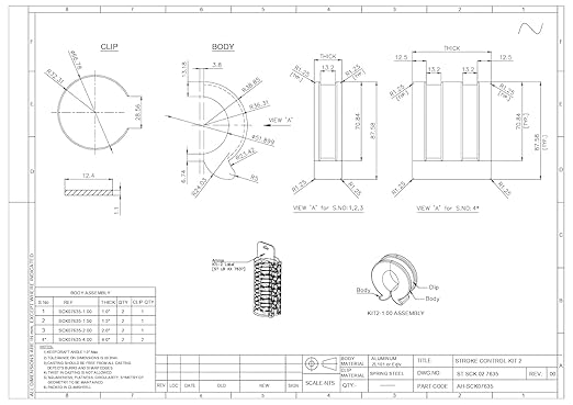 Stroke Control Kit for Hydraulic Cylinders – Thickness: 1.0", 1.5", 2.0", 4.0" – Fits 1-3/4" to 2.0" Cylinder Rods