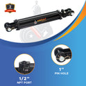 3.5x48 Hydraulic Cylinder -   3.5 Bore 48 Stroke  Double Acting Tie Rod Hydraulic Cylinder  2500 PSI