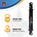3.5x48 Hydraulic Cylinder -   3.5 Bore 48 Stroke  Double Acting Tie Rod Hydraulic Cylinder  2500 PSI