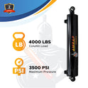 2x40 Hydraulic Cylinder -   2 Bore 40 Stroke Double Acting Welded Cross Tube Hydraulic Cylinder 3500 PSI