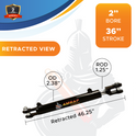 2x36 Hydraulic Cylinder -   2 Bore 36 Stroke  Double Acting Welded Clevis Hydraulic Cylinder  3000 PSI