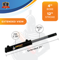 4x12 Hydraulic Cylinder -   4 Bore 12 Stroke  Double Acting  Pin Eye  Hydraulic Cylinder  3500 PSI