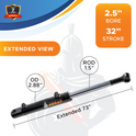 2.5x32 Hydraulic Cylinder -   2.5 Bore 32 Stroke  Double Acting Welded Tang Hydraulic Cylinder  3500 PSI